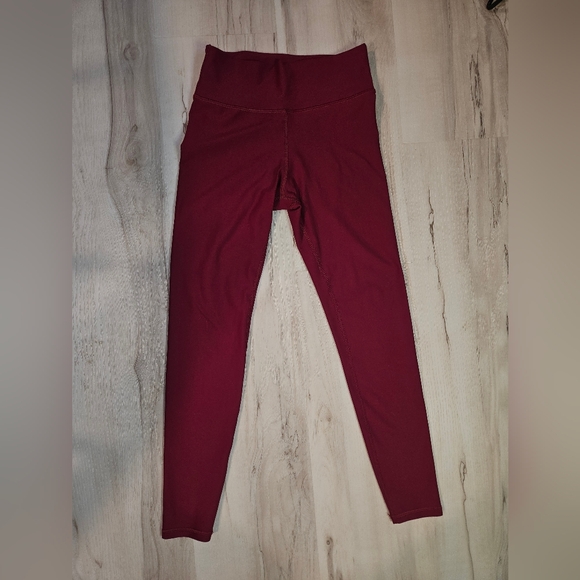 Savvi Indi Leggings Red Women's Medium (Tag Worn) High Waist Athletic Yoga - Picture 2 of 10